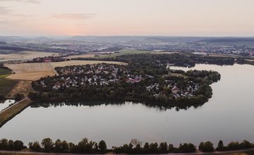 Panorama des Campingpark Breitenauer See, Löwenstein