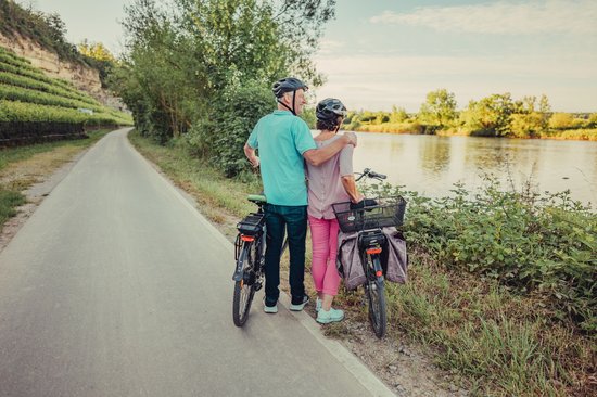 Radfahrer am Neckartal-Radweg | HeilbronnerLand
